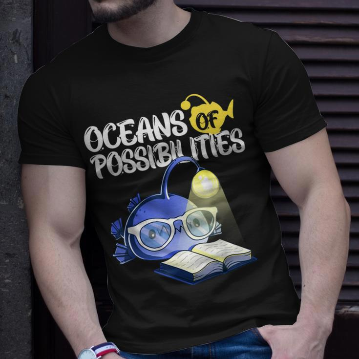 Oceans Of Possibilities Summer Reading 2022 Anglerfish Kids Unisex T-Shirt Gifts for Him