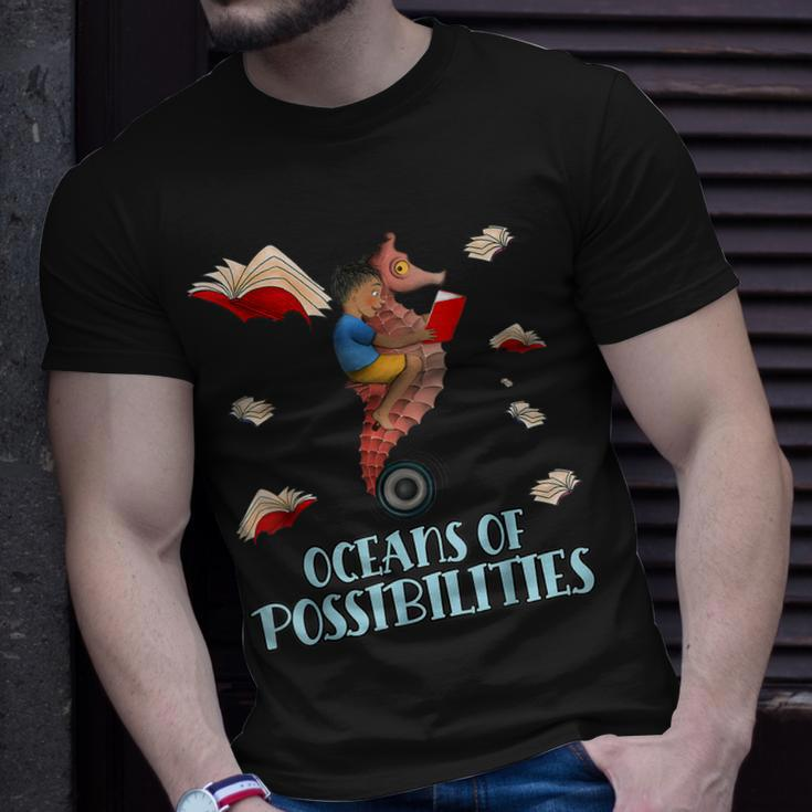 Oceans Of Possibilities Summer Reading 2022 Librarian Unisex T-Shirt Gifts for Him