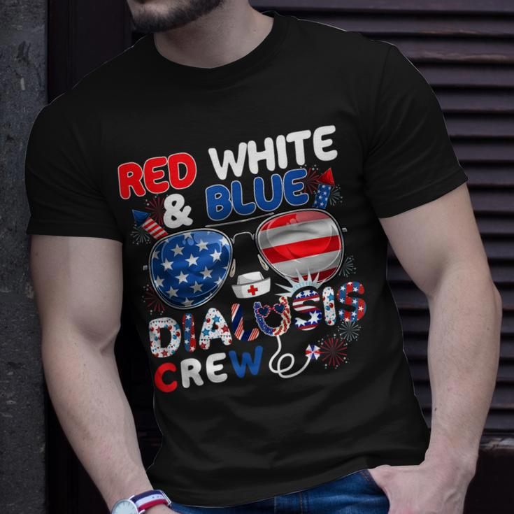 Patriotic Dialysis Crew 4Th Of July Nurse Nephrology Nursing Unisex T-Shirt Gifts for Him