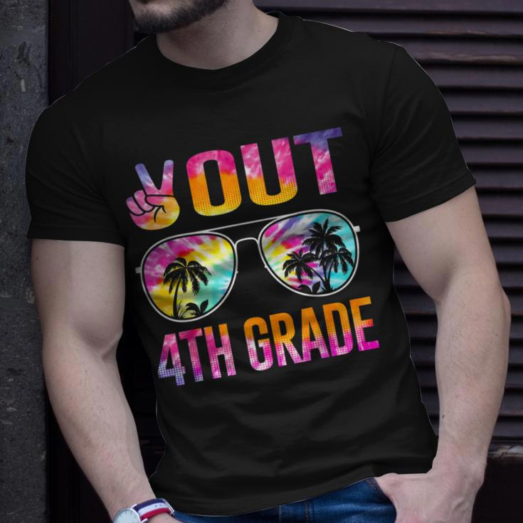Peace Out 4Th Grade Tie Dye Graduation Last Day Of School Unisex T-Shirt Gifts for Him