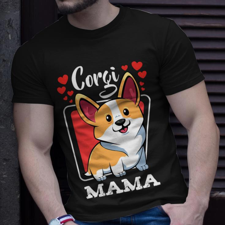 Pembroke Welsh Corgi Mama Puppy Dog Mom Pets Animals Lover V3 Unisex T-Shirt Gifts for Him