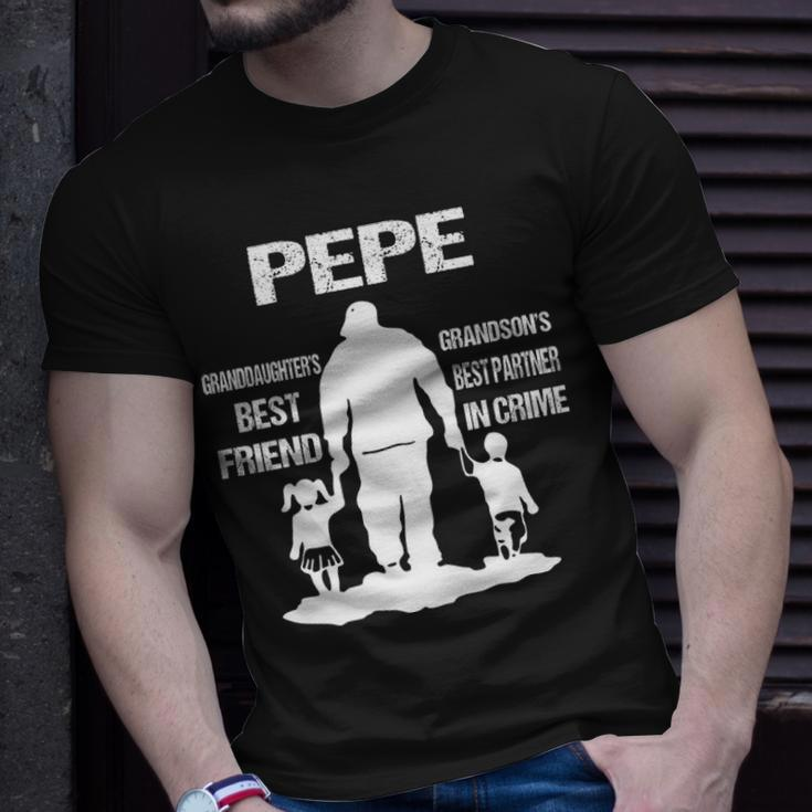 Pepe Grandpa Pepe Best Friend Best Partner In Crime T-Shirt Gifts for Him