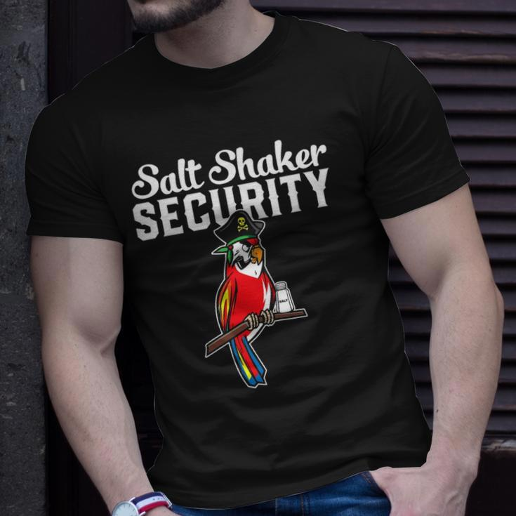 Pirate Parrot I Salt Shaker Security Unisex T-Shirt Gifts for Him