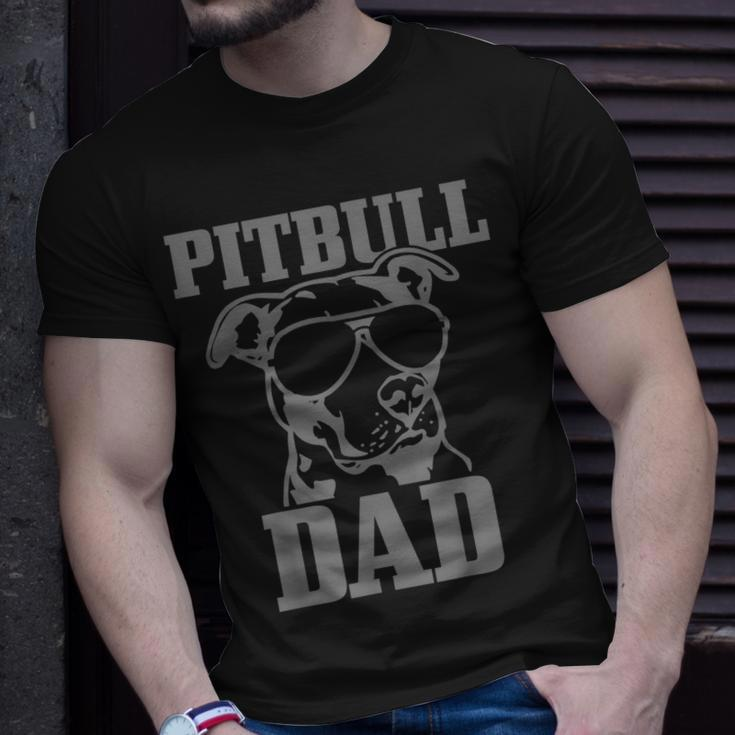 Pitbull Dad Dog Pitbull Sunglasses Fathers Day Pitbull V3 T-shirt Gifts for Him