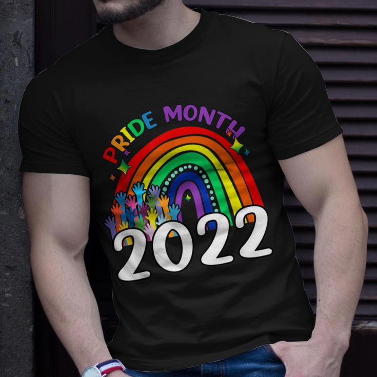 Pride Month 2022 Lgbt Rainbow Flag Gay Pride Ally Unisex T-Shirt Gifts for Him