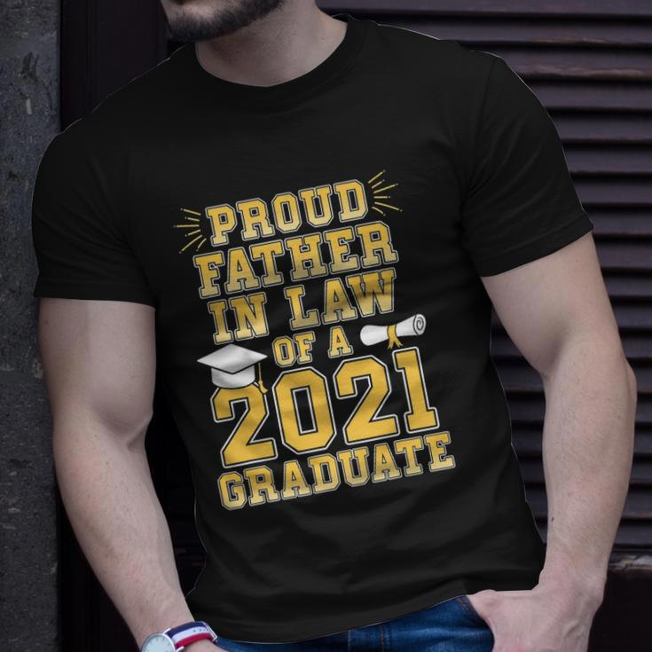 Proud Father In Law Of A 2021 Graduate School Graduation T-shirt Gifts for Him