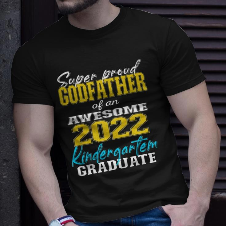Proud Godfather Of Kindergarten Graduate 2022 Graduation Unisex T-Shirt Gifts for Him