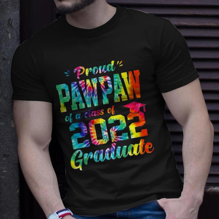 Proud Pawpaw Of A Class Of 2022 Graduate Tie Dye Unisex T-Shirt Gifts for Him