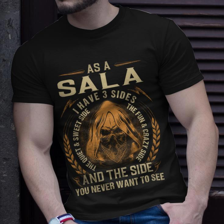 Sala Name Shirt Sala Family Name V4 Unisex T-Shirt Gifts for Him