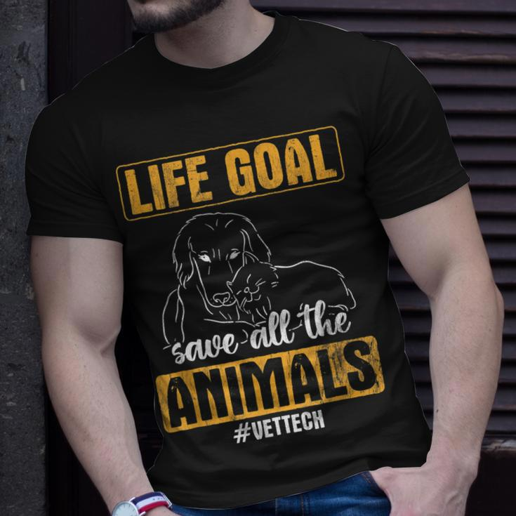 Save All The Animals Veterinary Vet Tech Unisex T-Shirt Gifts for Him