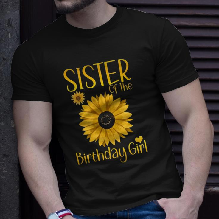 Sister Of The Birthday Girl Sunflower Family Matching Party Unisex T-Shirt Gifts for Him