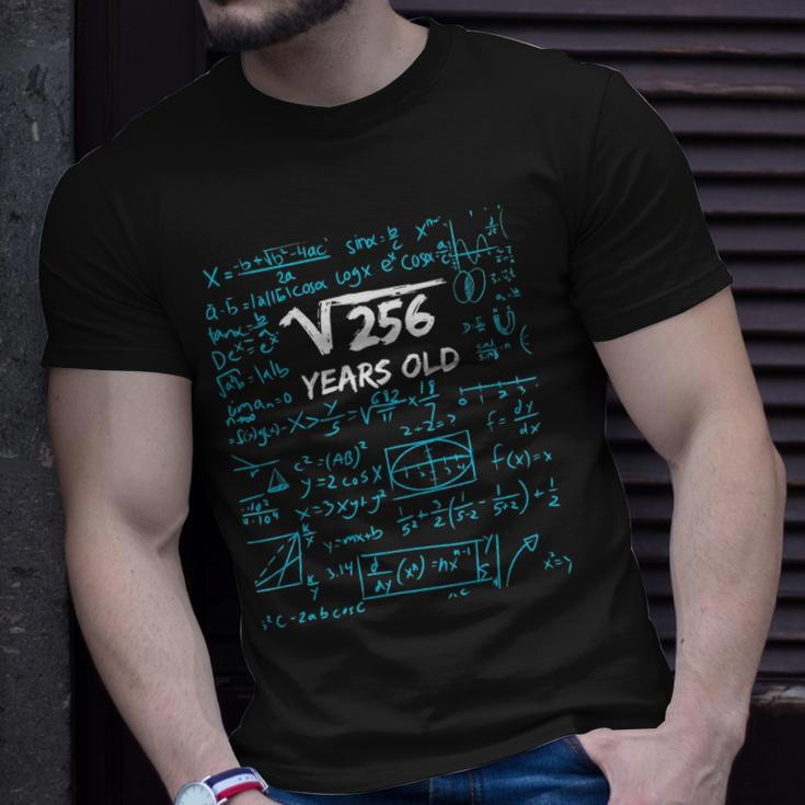 Square Root Of 256 16Th Birthday 16 Years Old Gift Unisex T-Shirt Gifts for Him