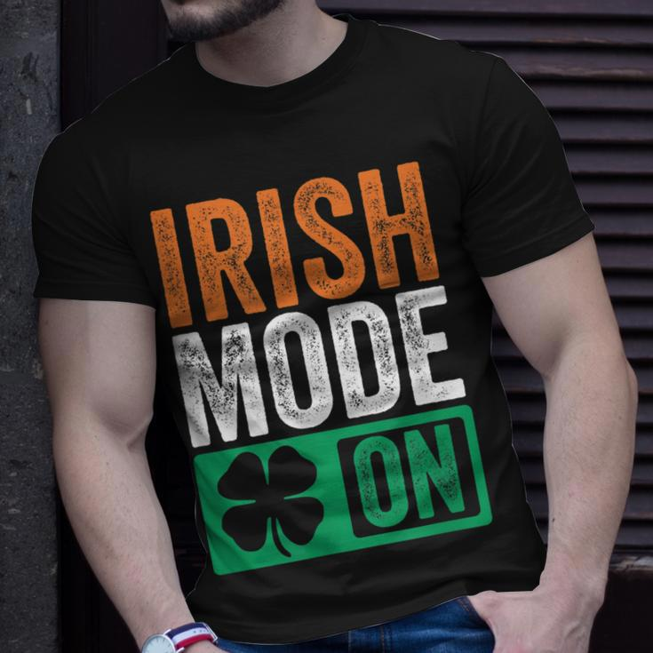 St Patricks Day Beer Drinking Ireland - Irish Mode On Unisex T-Shirt Gifts for Him