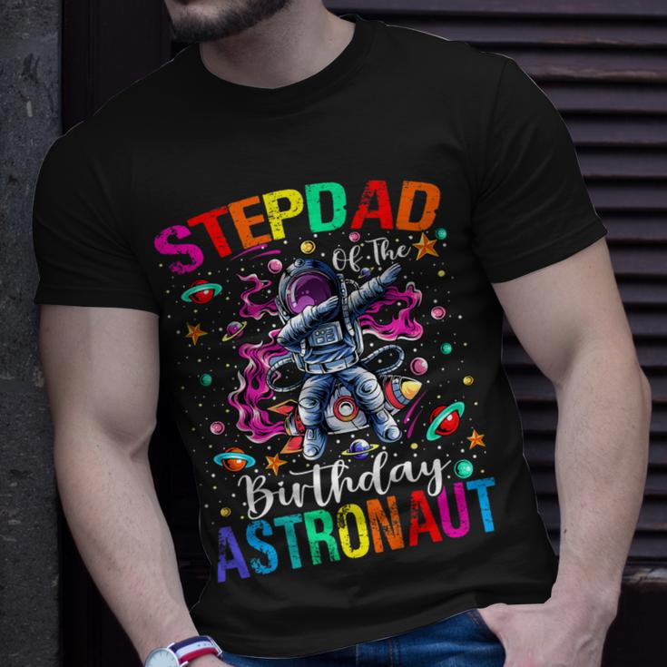 Stepdad Of The Birthday Astronaut Boy Space Theme Kids Unisex T-Shirt Gifts for Him