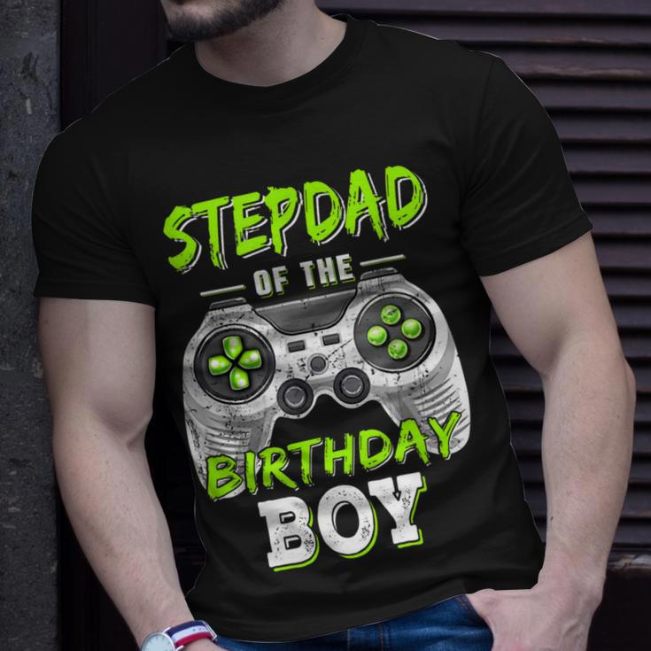 Stepdad Of The Birthday Boy Game Unisex T-Shirt Gifts for Him