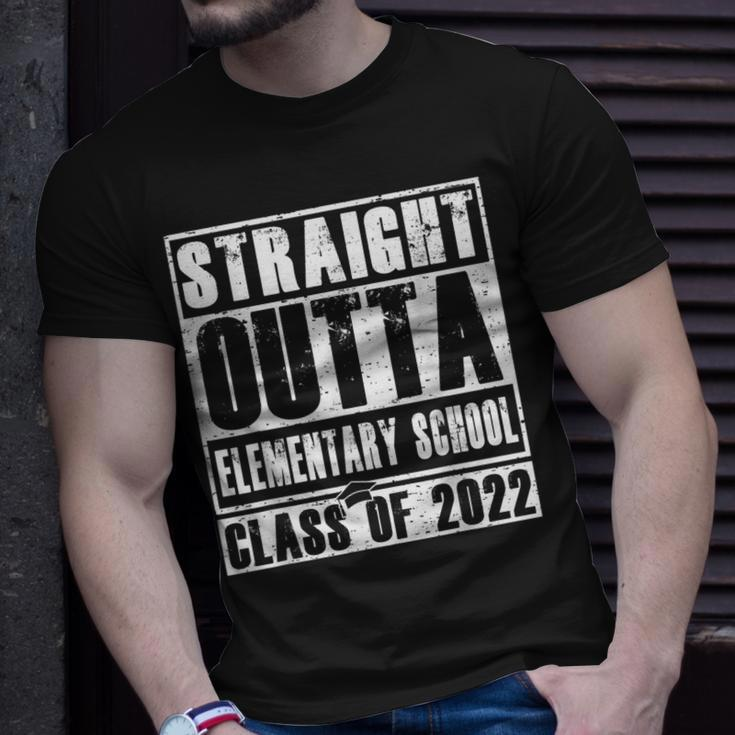 Straight Outta Elementary School Grad 2022 Graduation Gifts Unisex T-Shirt Gifts for Him