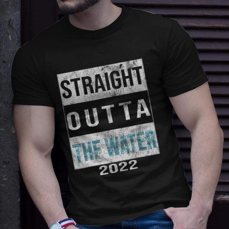 Straight Outta The Water Cool Christian Baptism 2022 Vintage Unisex T-Shirt Gifts for Him
