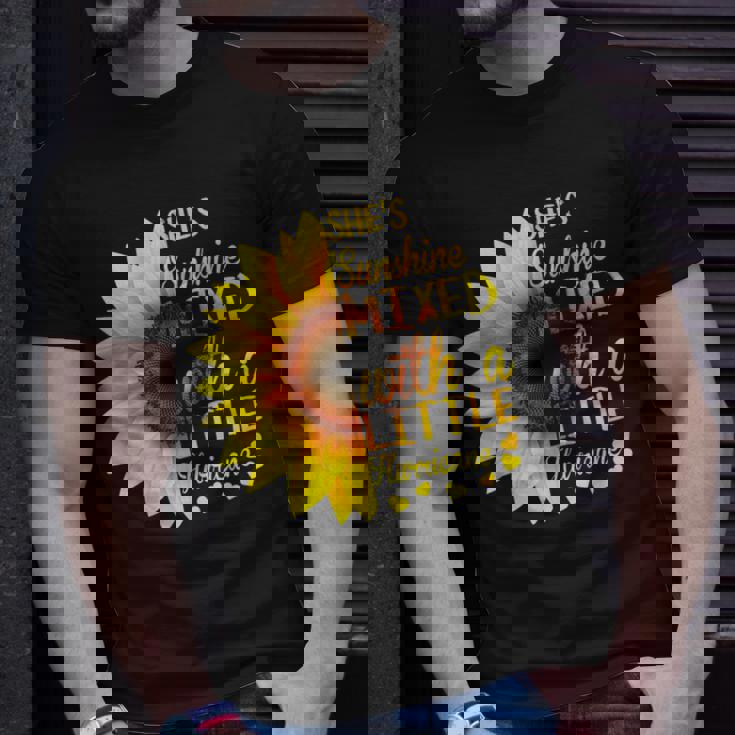 Sunflower Shes Sunshine Mixed With A Little Hurricane T-shirt Gifts for Him