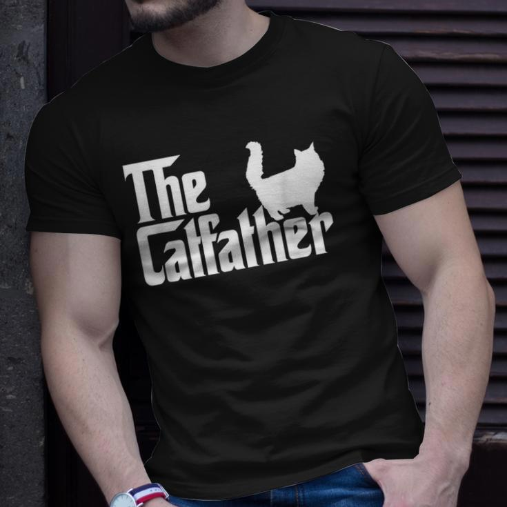 The Catfather Funny Cat Dad For Men Cat Lover Gifts Unisex T-Shirt Gifts for Him