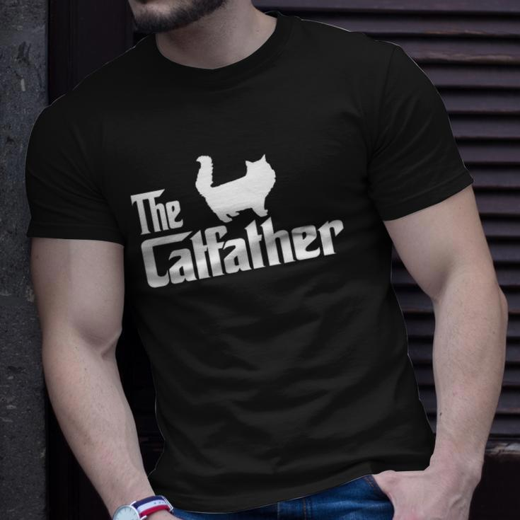 The Catfather Persian Cat Lover Funny Father Cat Dad Unisex T-Shirt Gifts for Him