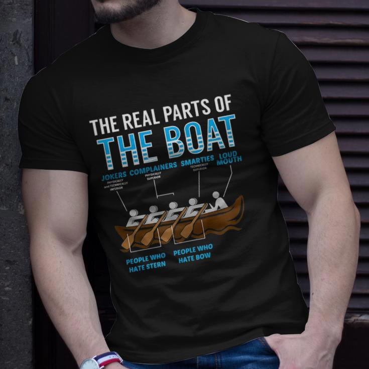 The Real Parts Of The Boat Rowing Gift Unisex T-Shirt Gifts for Him