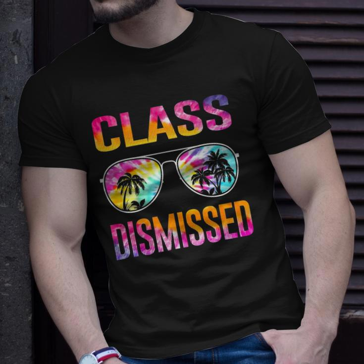 Tie Dye Class Dismissed Last Day Of School Teacher Unisex T-Shirt Gifts for Him