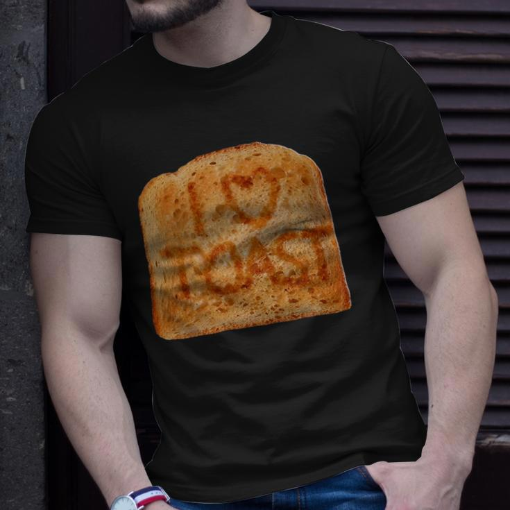 Toasted Slice Of Toast Bread Unisex T-Shirt Gifts for Him