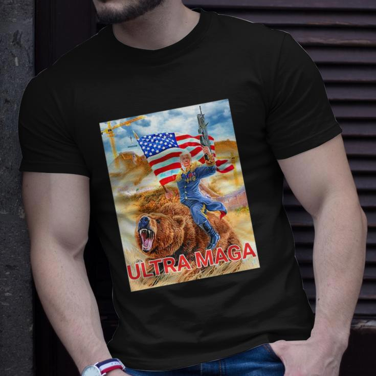 Trump Ultra Maga The Great Maga King Trump Riding Bear Unisex T-Shirt Gifts for Him