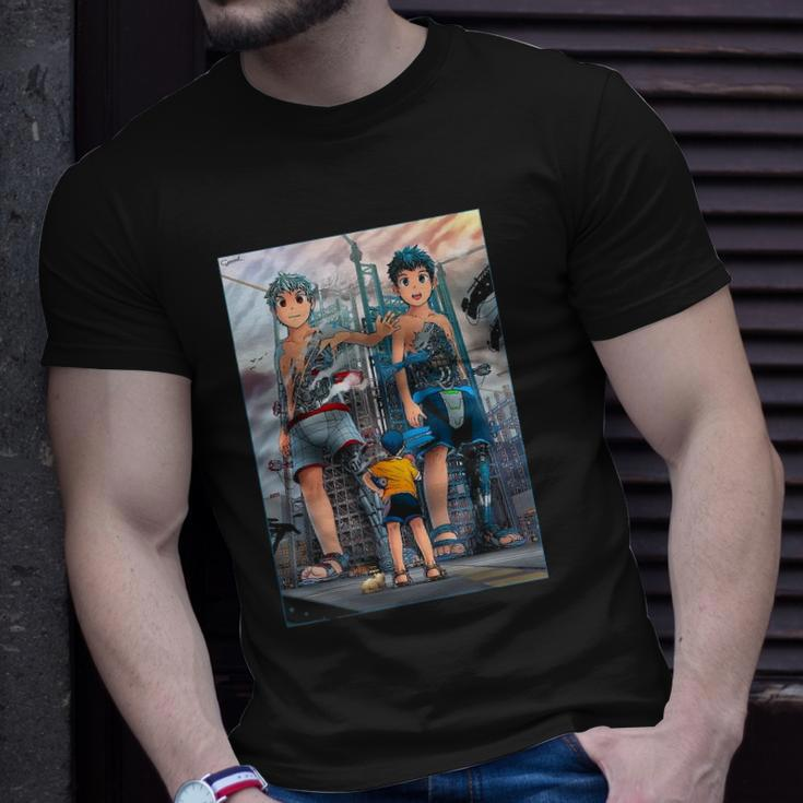Two Robot Boys Anime Boy Unisex T-Shirt Gifts for Him