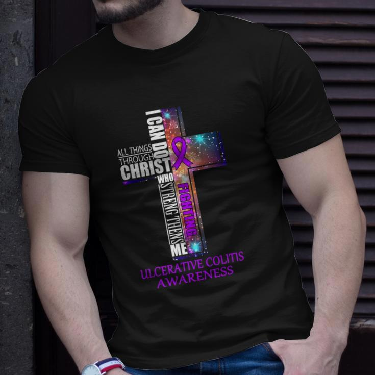 Ulcerative Colitis Awareness Christian Gift Unisex T-Shirt Gifts for Him