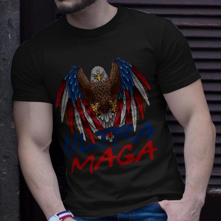 Ultra Maga Eagle Make America Great Aga Unisex T-Shirt Gifts for Him