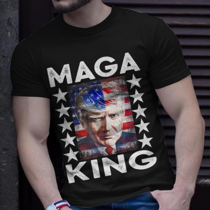 Ultra Mega King Trump Vintage American Us Flag Anti Biden Unisex T-Shirt Gifts for Him