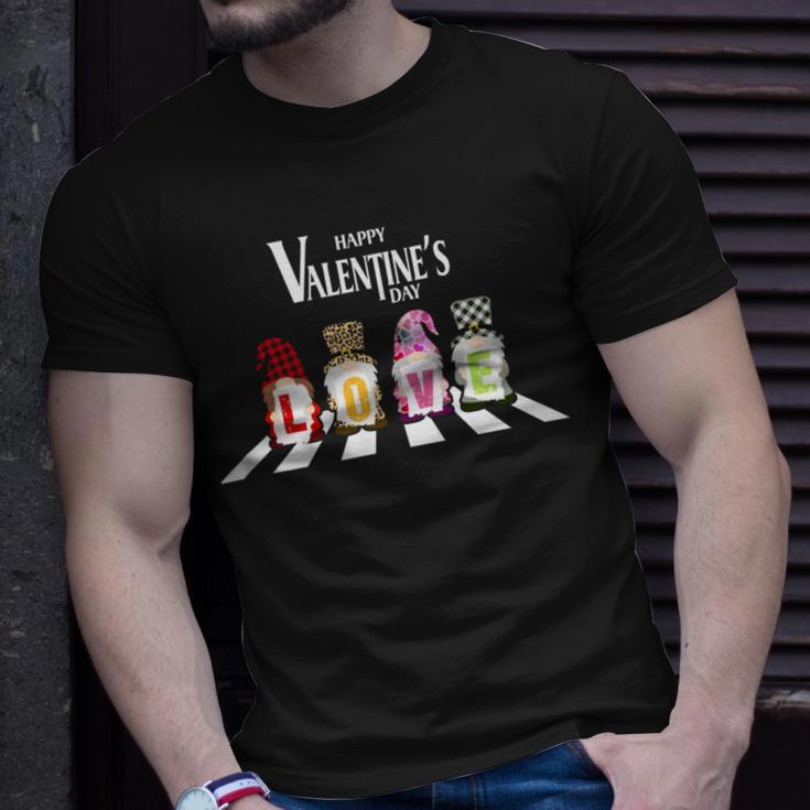 Valentinegnomecrosswalk Unisex T-Shirt Gifts for Him