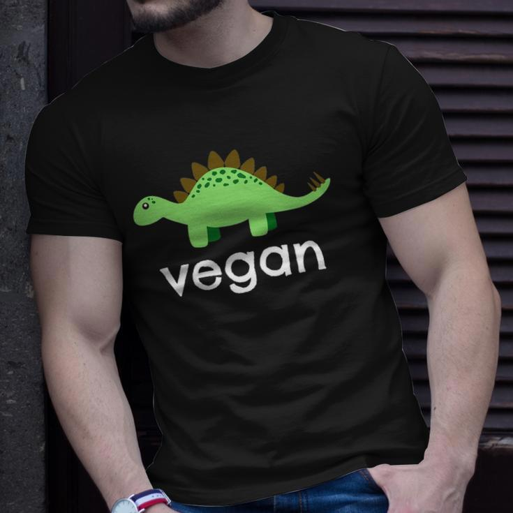 Vegan Dinosaur Green Save Wildlife Unisex T-Shirt Gifts for Him
