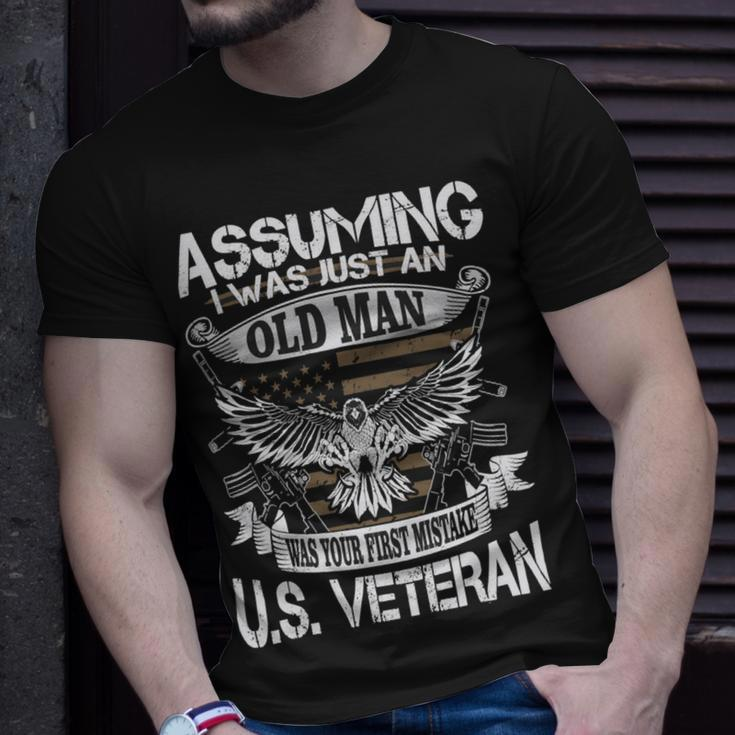 Veteran Us Veteran 204 Navy Soldier Army Military Unisex T-Shirt Gifts for Him