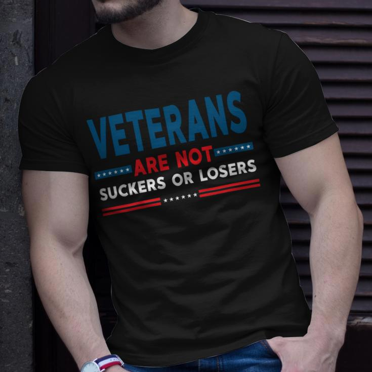 Veteran Veterans Are Not Suckers Or Losers 220 Navy Soldier Army Military Unisex T-Shirt Gifts for Him
