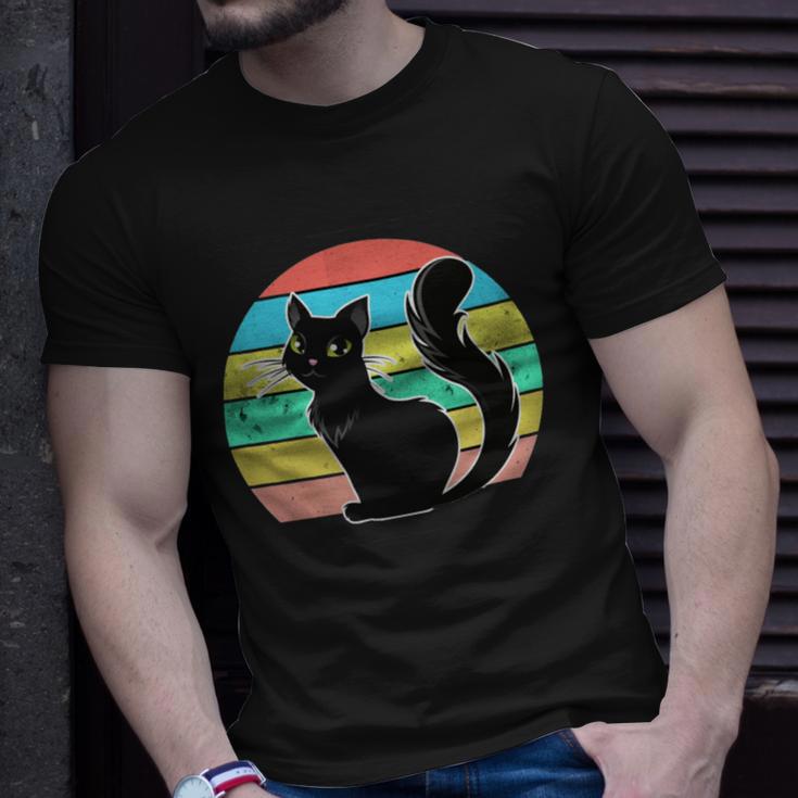 Vintage Black Cat Lover 307 Shirt Unisex T-Shirt Gifts for Him