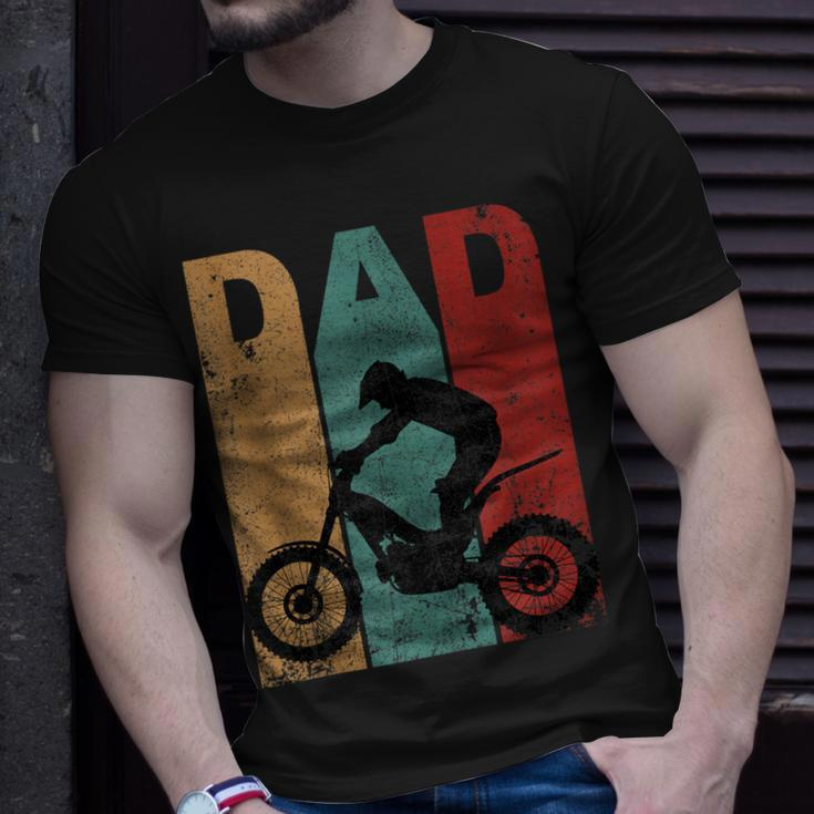 Vintage Motocross Dad Dirt Bike Fathers Day 4Th Of July Unisex T-Shirt Gifts for Him