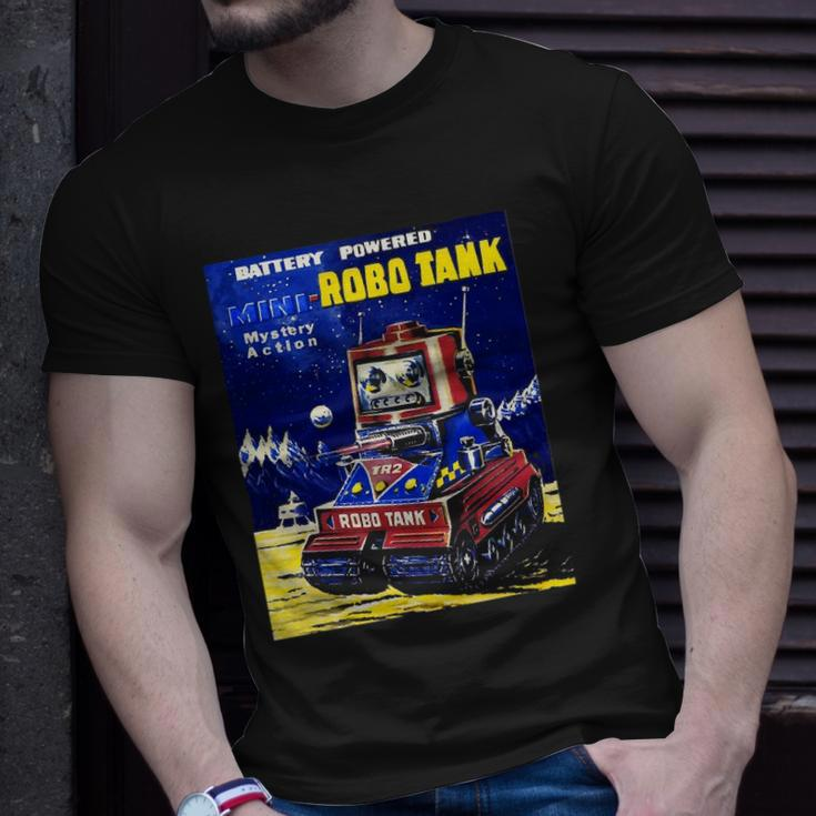 Vintage Robot Tank Japanese American Old Retro Collectible Unisex T-Shirt Gifts for Him