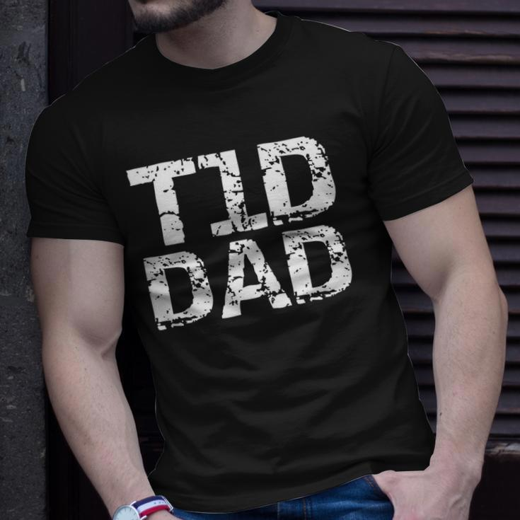 Vintage Type 1 Diabetes Dad Gift For Fathers Cool T1d Dad Unisex T-Shirt Gifts for Him