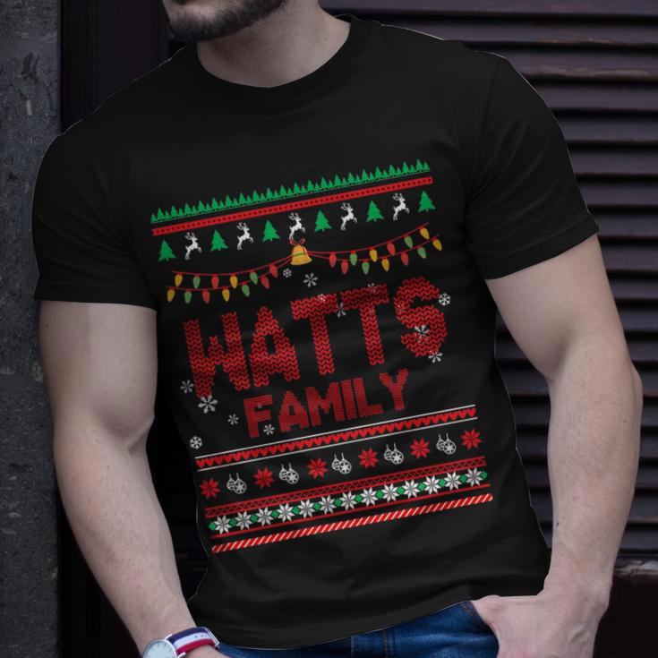 Watts Name Watts Family T-Shirt Gifts for Him