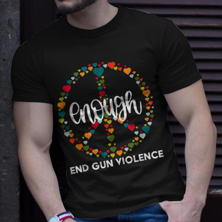 Wear Orange Peace Sign Enough End Gun Violence V2 Unisex T-Shirt Gifts for Him