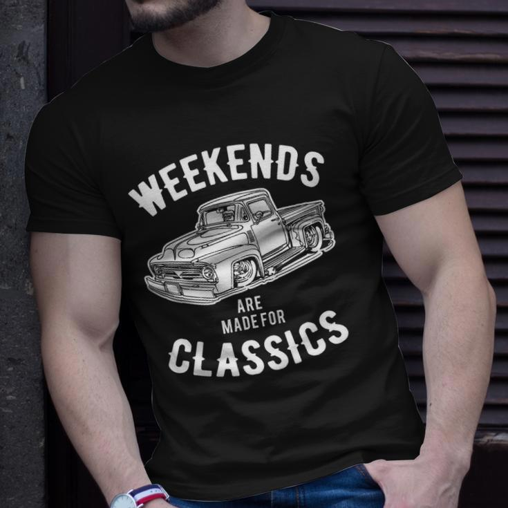 Weekend Classics Vintage Truck Unisex T-Shirt Gifts for Him