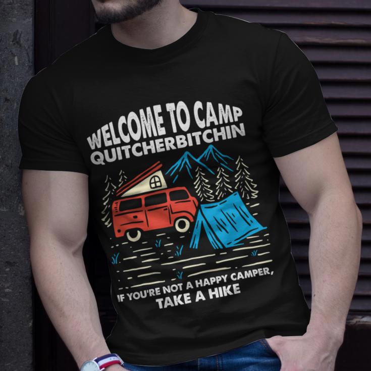 Welcome To Camp Quitcherbitchin Funny 7 Shirt Unisex T-Shirt Gifts for Him