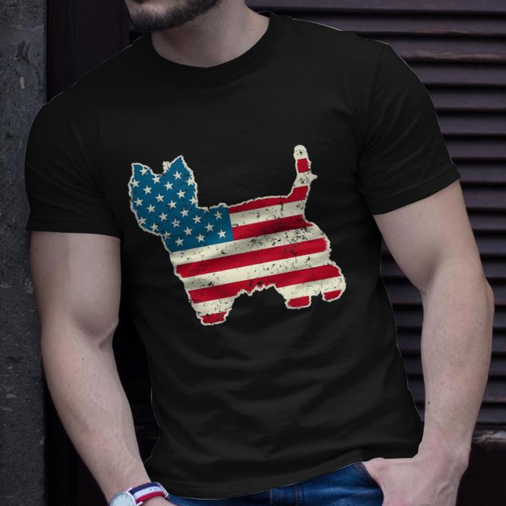 West Highland White Terrier Westie 4th Of July American Flag Unisex T 