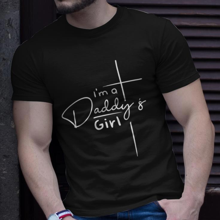 Womens Im A Daddys Girl - Christian Gifts - Funny Faith Based V-Neck Unisex T-Shirt Gifts for Him