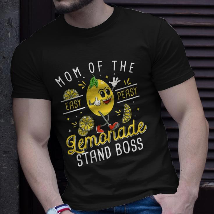 Womens Mom Of The Lemonade Stand Boss Funny Lemon Sell Lemonade Unisex T-Shirt Gifts for Him