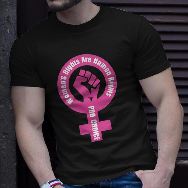 Womens Rights Are Human Rights Pro Choice Unisex T-Shirt Gifts for Him
