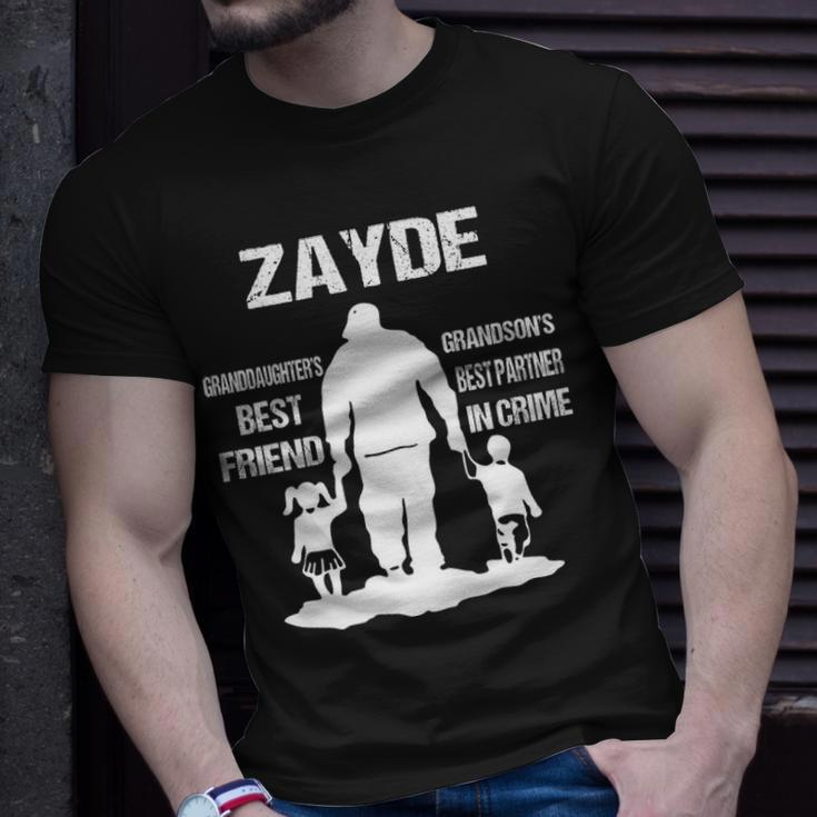 Zayde Grandpa Zayde Best Friend Best Partner In Crime T-Shirt Gifts for Him