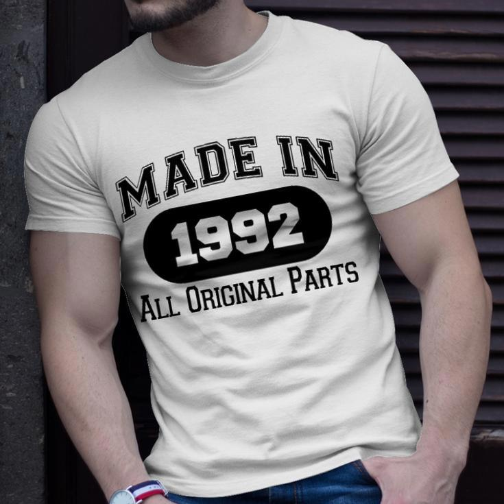 1992 Birthday Made In 1992 All Original Parts T-Shirt Gifts for Him